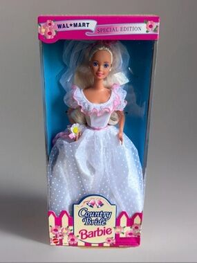 1994 Country Bride Barbie Doll White Dress Special Edition #13614 Sealed Vintage
